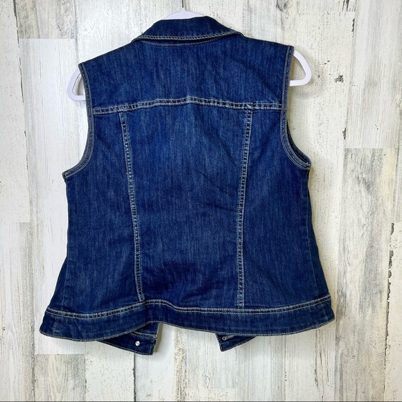 Christoper & Banks Sleeveless Jean Jacket - Picture 2 of 5
